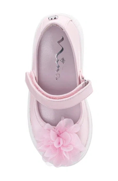 Nina Little Girls Natty Pearlized Round Toe Sneakers In Black