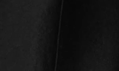 Eileen Fisher Felted Wool Jersey High Collar Jacket In Black