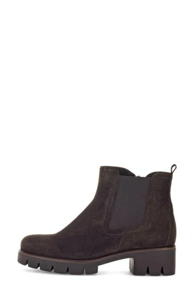 Gabor Lug Sole Chelsea Boot In Animal Print