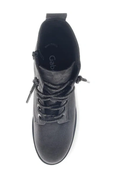 Gabor Lug Sole Bootie In Animal Print