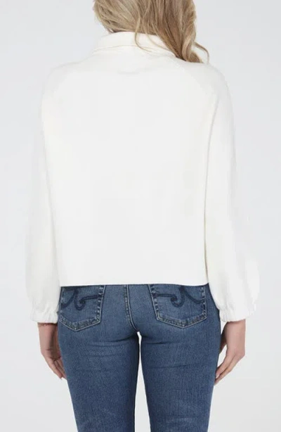 Rain And Rose Button Front Jacket In White