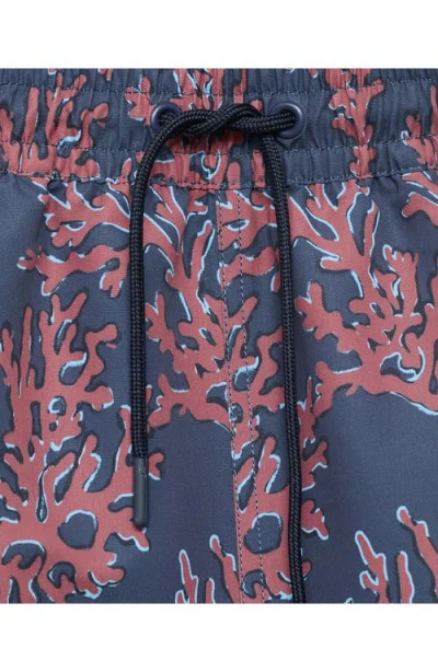 Mango Men's Coral Print Swimsuit In Multi