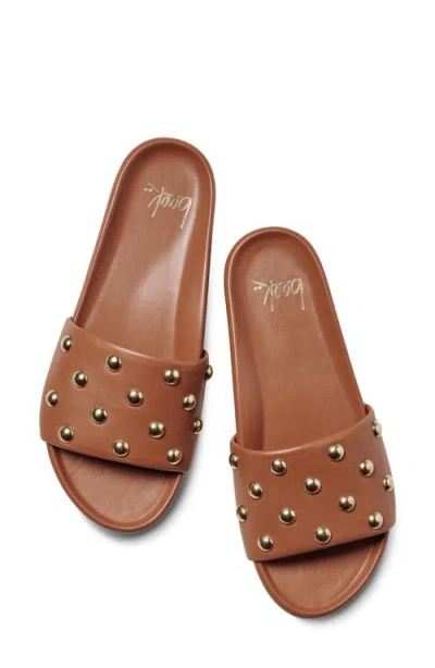 Beek Gallito Stud Slide Sandals In Animal Print