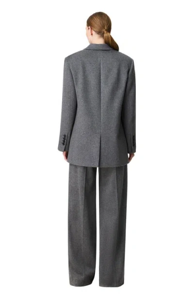 Another Tomorrow Tailored Cashmere Jacket In Gray