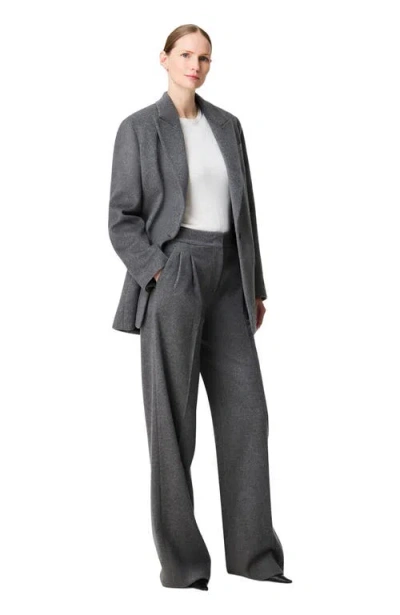 Another Tomorrow Tailored Cashmere Jacket In Gray