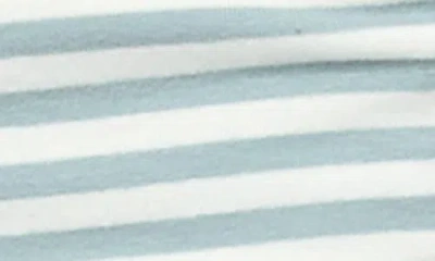 Edikted Avia Stripe Ruffle Drawstring Miniskort In Blue