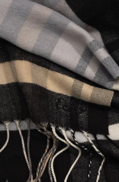 Echo Central Park Plaid Scarf In Brown