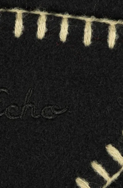 Echo Oversize Triangle Wrap In Black