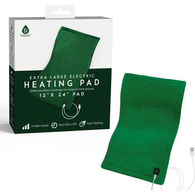 Pursonic Large Electric Heating Pad In Green