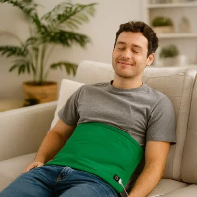 Pursonic Large Electric Heating Pad In Green