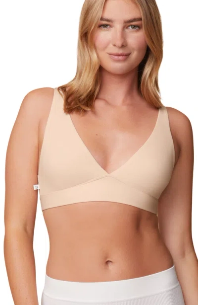 Harper Wilde Bliss Plunge Adjustable Bralette In Neutral
