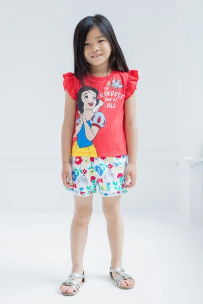 Disney T-shirt & French Terry Shorts Set In Multi