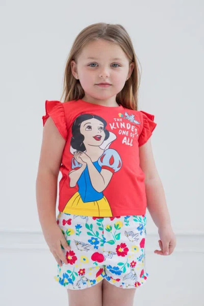 Disney T-shirt & French Terry Shorts Set In Multi