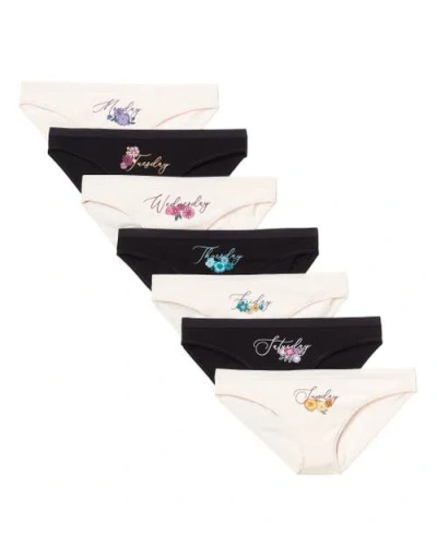 Adore Me Elaina Bikini Panties Pack Of 7 In Multi