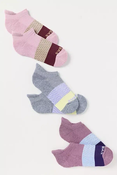 Bombas Tri-block Ankle Socks, Set Of 3 In Multi