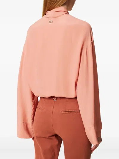 Twinset Woman Shirt Salmon Pink Size 8 Viscose