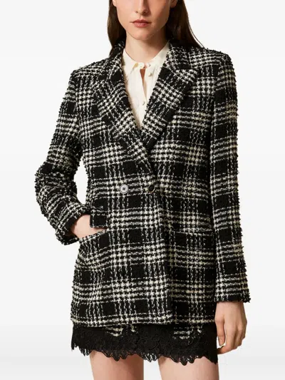 Twinset Black Blazer In Multi