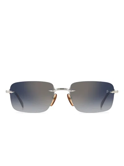 Eyewear By David Beckham Rimless Sunglasses In Black