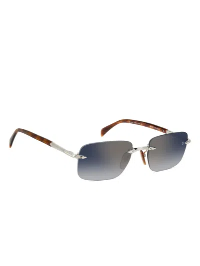 Eyewear By David Beckham Rimless Sunglasses In Black