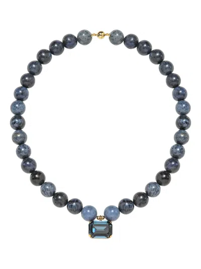 Jennifer Behr Sidonie Beaded Necklace In Blue