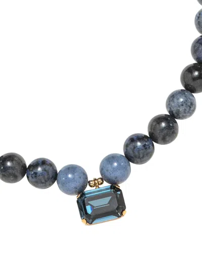 Jennifer Behr Sidonie Beaded Necklace In Blue