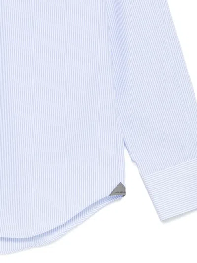 Corneliani Striped Shirt In Blue