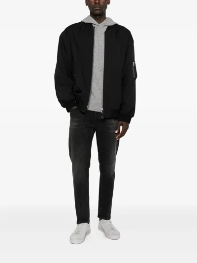 7 For All Mankind Cashmere Drawstring Hoodie In Gray
