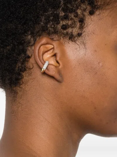 Uniform Object 18kt Gold Shard Pavé Ear Cuff In Gold