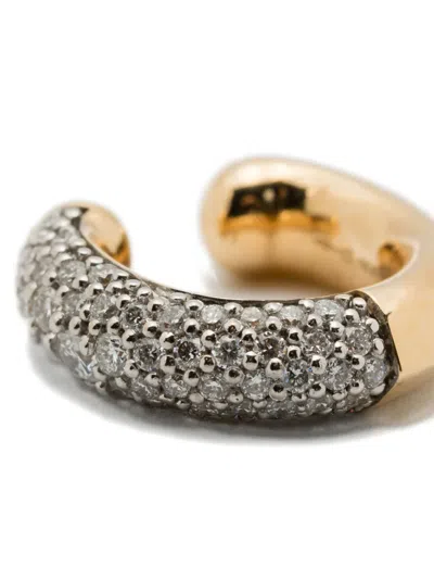 Uniform Object 18kt Gold Shard Pavé Ear Cuff In Gold