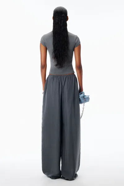 Alexander Wang Slim Fit Cropped Baby T-shirt With Graphic In Animal Print