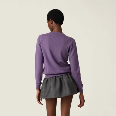 Miu Miu Prince Of Wales Check Mini Skirt In Black