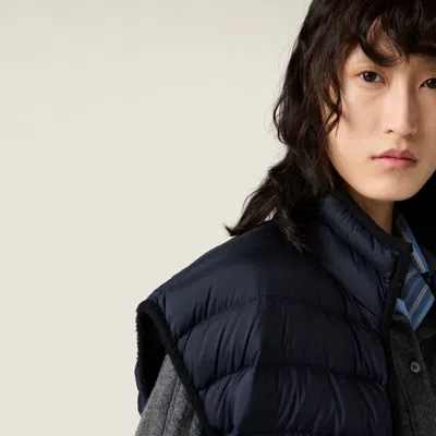 Miu Miu Lightweight Sleeveless Padded Jacket In Black