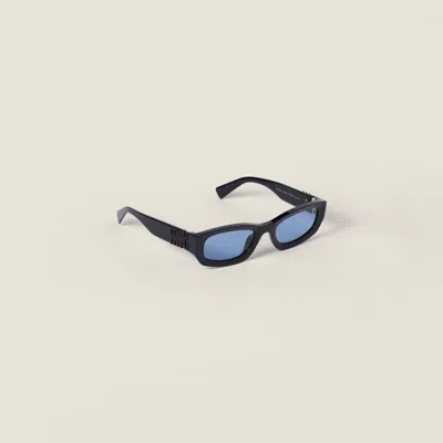 Miu Miu Miu Glimpse Sunglasses In Blue