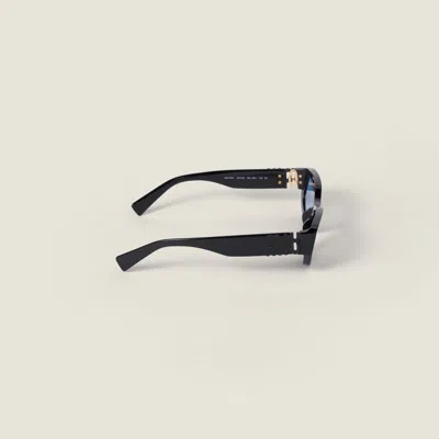 Miu Miu Miu Glimpse Sunglasses In Blue