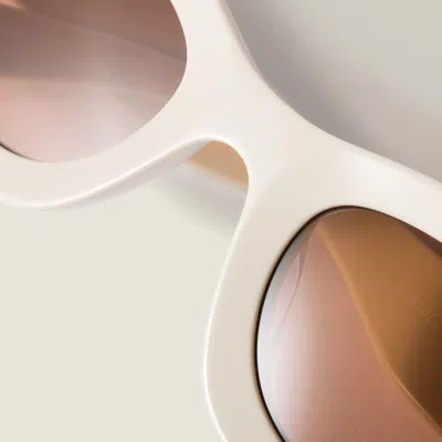 Miu Miu Miu Glimpse Sunglasses In White