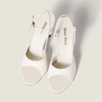 Miu Miu Ayers Slingback Sandals In Animal Print