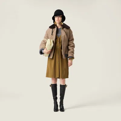 Miu Miu Shetland Wool Blouson Jacket