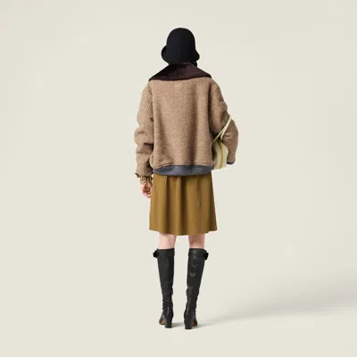Miu Miu Shetland Wool Blouson Jacket