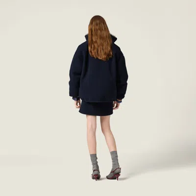 Miu Miu Drawstring Mini Skirt In Black