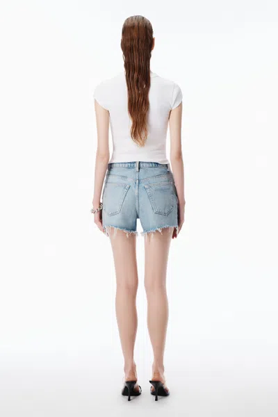 Alexander Wang Crystal Hotfix Logo Cotton Baby T-shirt Clothing In White