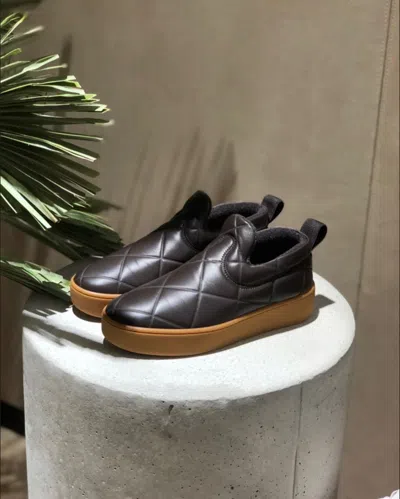 Bottega Veneta Bv Quilt Sneakers In Black