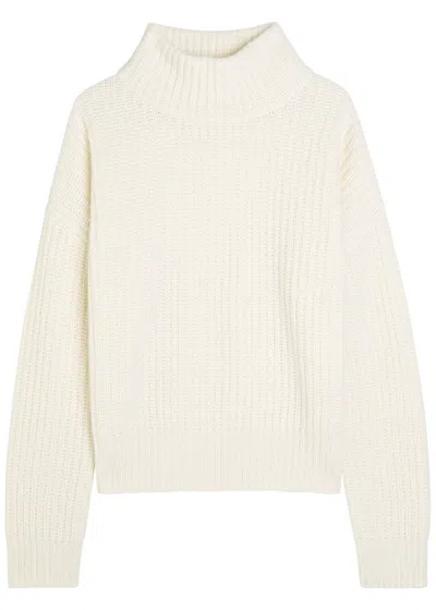 Lisa Yang Julina Ribbed Cashmere Turtleneck Sweater In Neutral