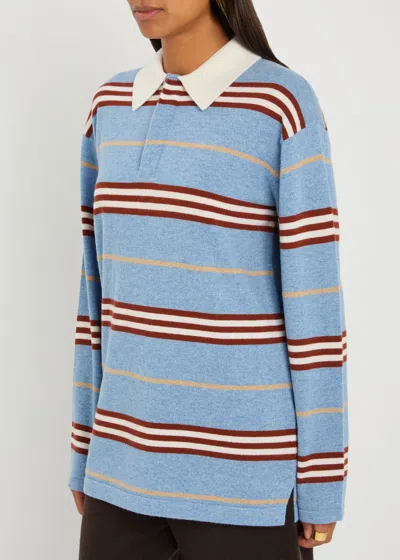 Guest In Residence Striped Rugby In Blue