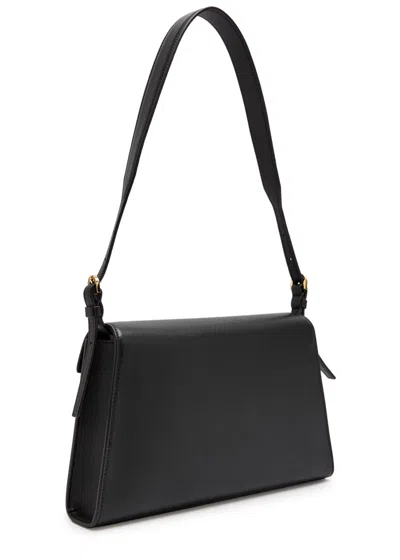 Savette Symmetry Leather Shoulder Bag In Black