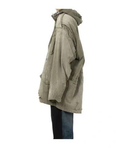 Miharayasuhiro Distressed Field Puffer Jackets Green In Green