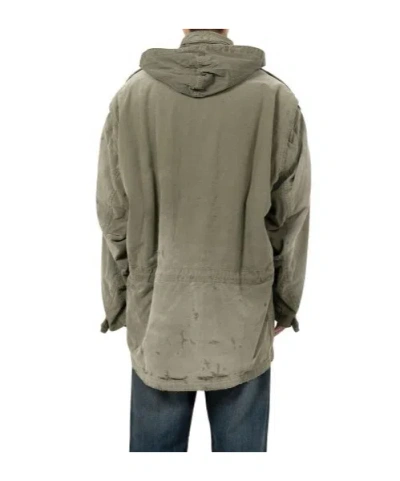 Miharayasuhiro Distressed Field Puffer Jackets Green In Green