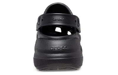Crocs Double-platform Slingback Slides In Black