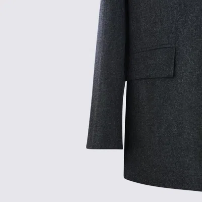 Totême Tailored Blazer Jacket Scarf In Gray