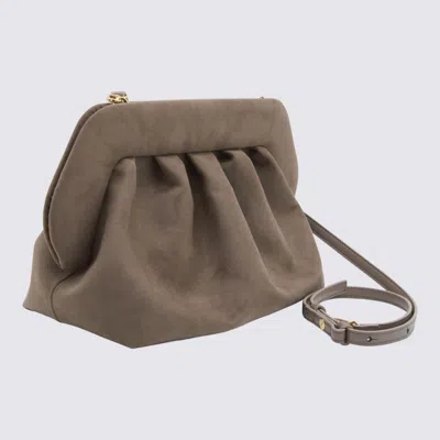 Themoirè Medium Bios Clutch Colour Mud Suede Effect In Brown