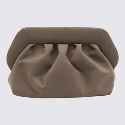 Themoirè Medium Bios Clutch Colour Mud Suede Effect In Brown
